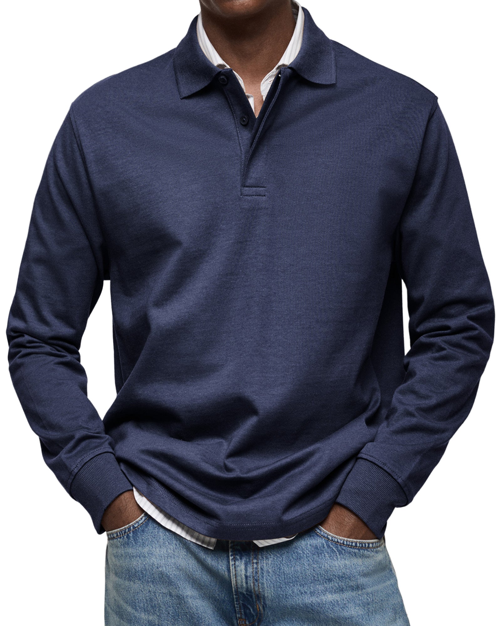 Karven – Elegante Poloshirt met Lange Mouwen