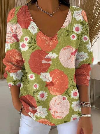 Melavie – Klassieke zachte trui met V-hals