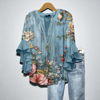 Fleur de Ciel – Blouse die in elegantie bloeit