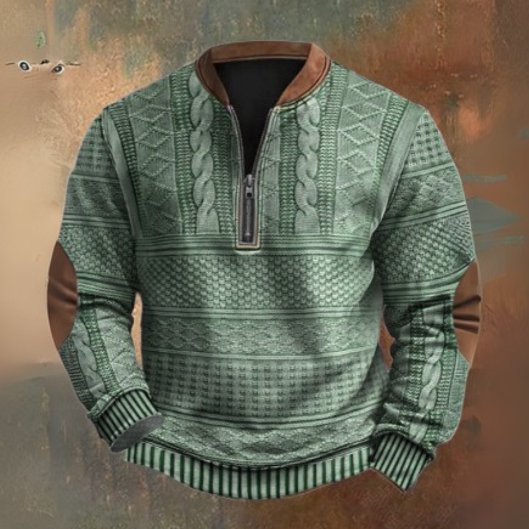 Trui met een kwart rits