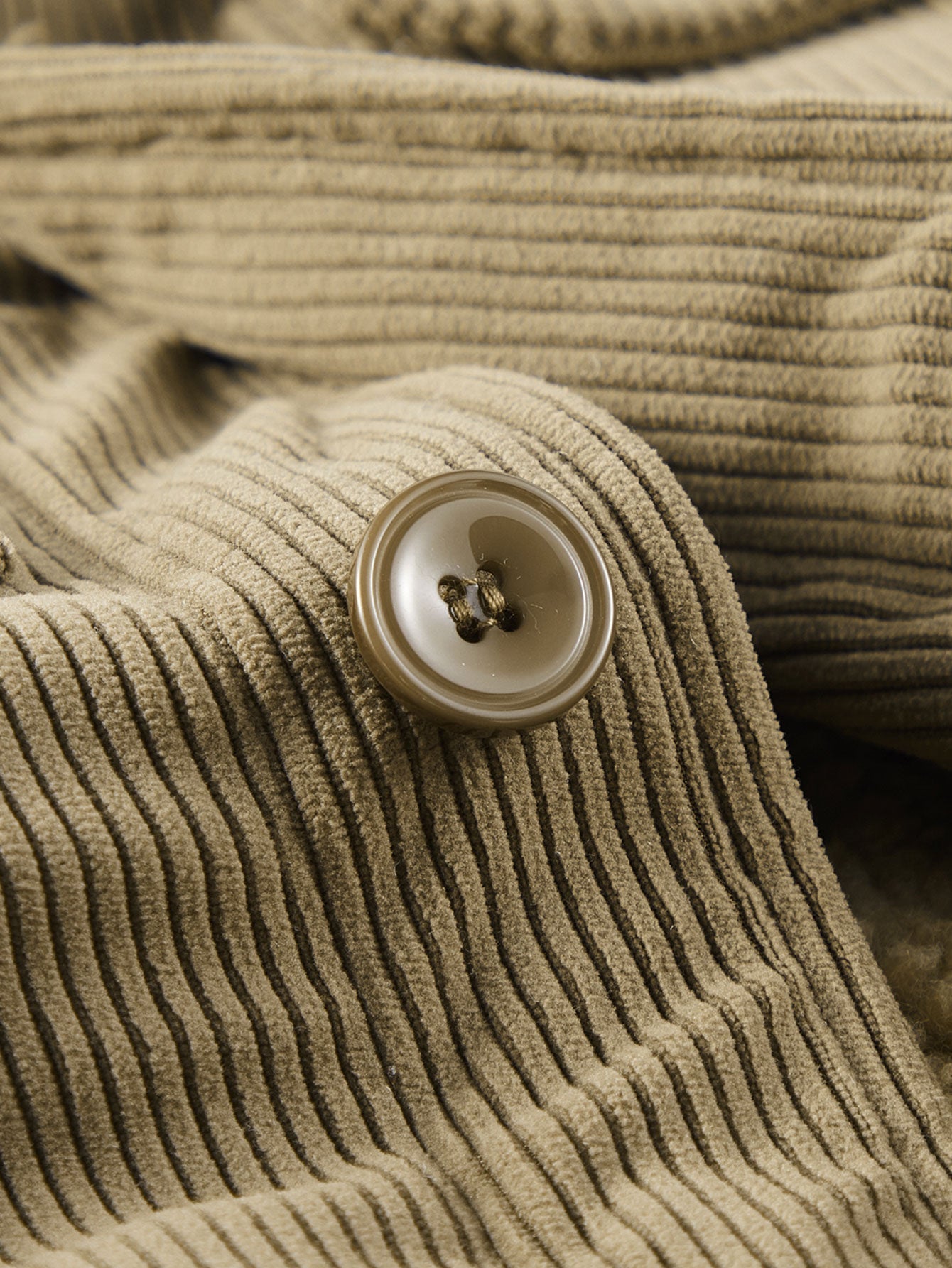 Corduroy jas met zachte teddy voering