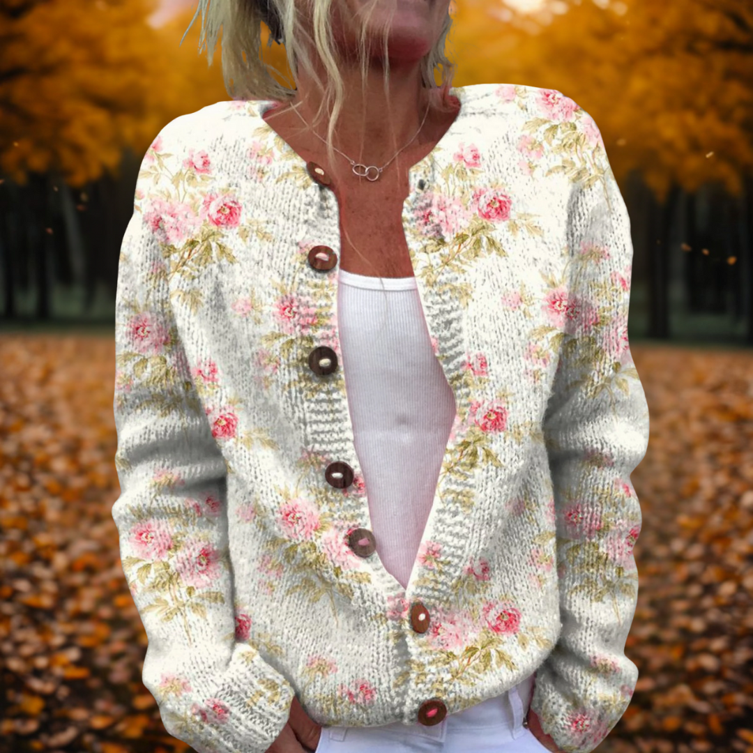 Jessie | Cardigan met Bloemenpatroon