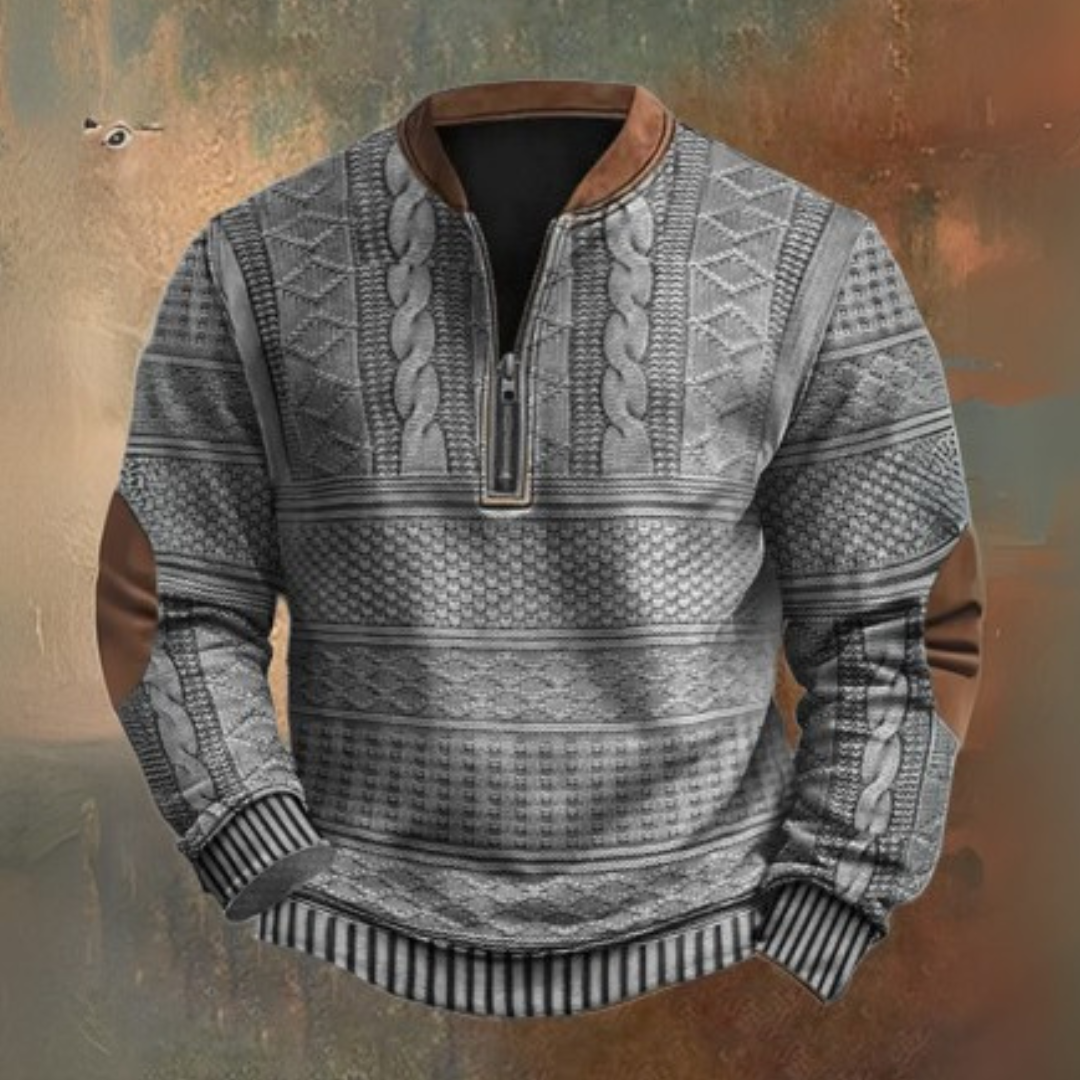 Trui met een kwart rits