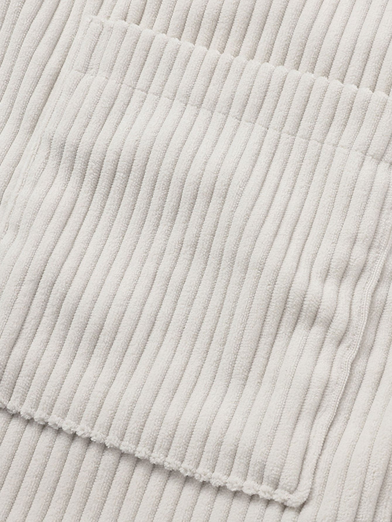 Geribbelde Corduroy Overhemd met Knopen