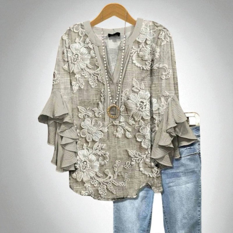 Élise Dentelle – Blouse die subtiele elegantie uitstraalt