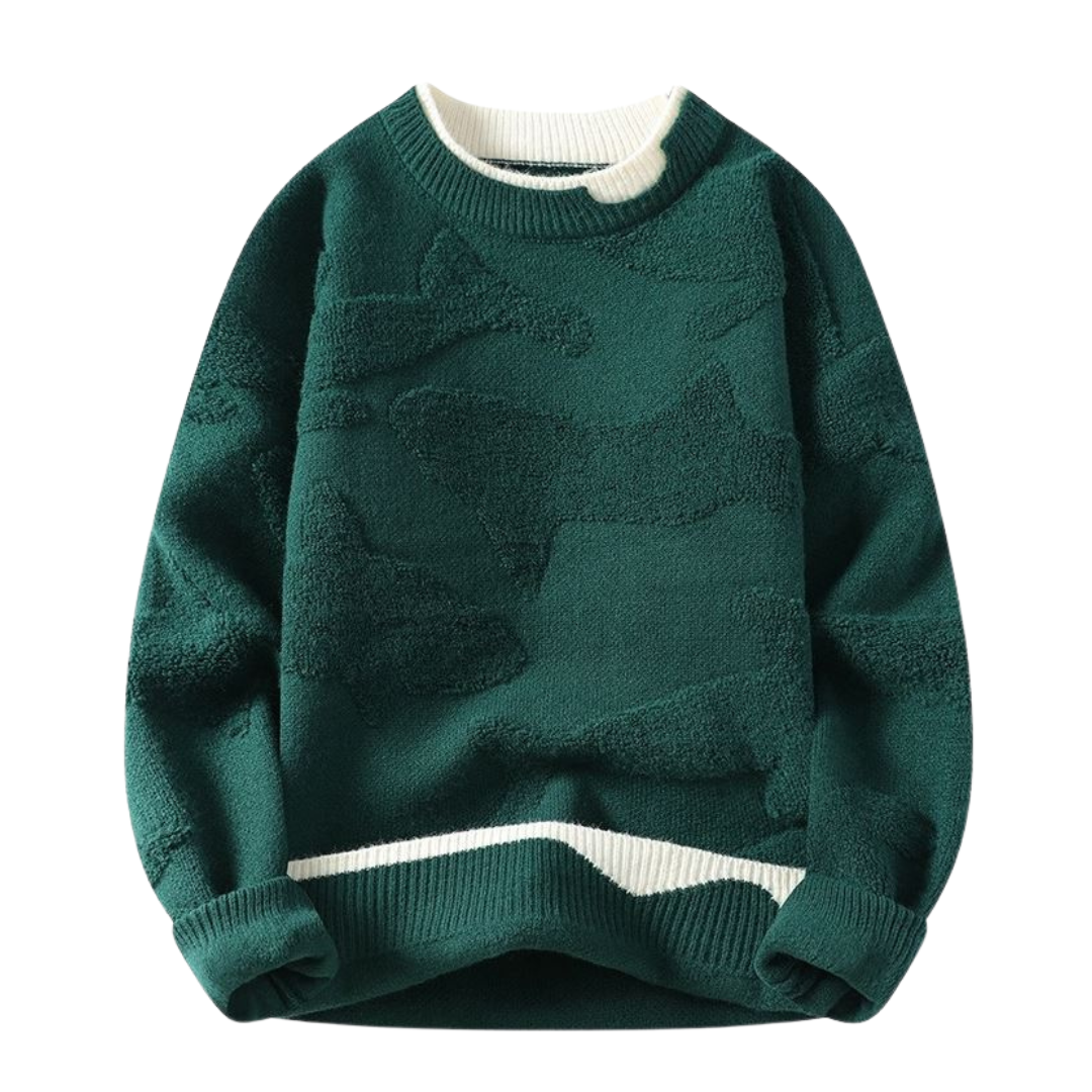 Trui met textuurpatroon in abstracte stijl