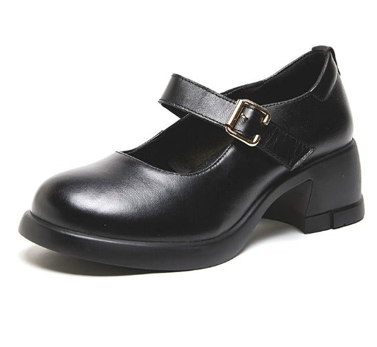Agnes™ | Leren Mary Janes Agnes