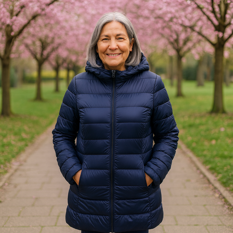 Helsa Lange Gevoerde Jas Voor Middenseizoen | Donkerblauw