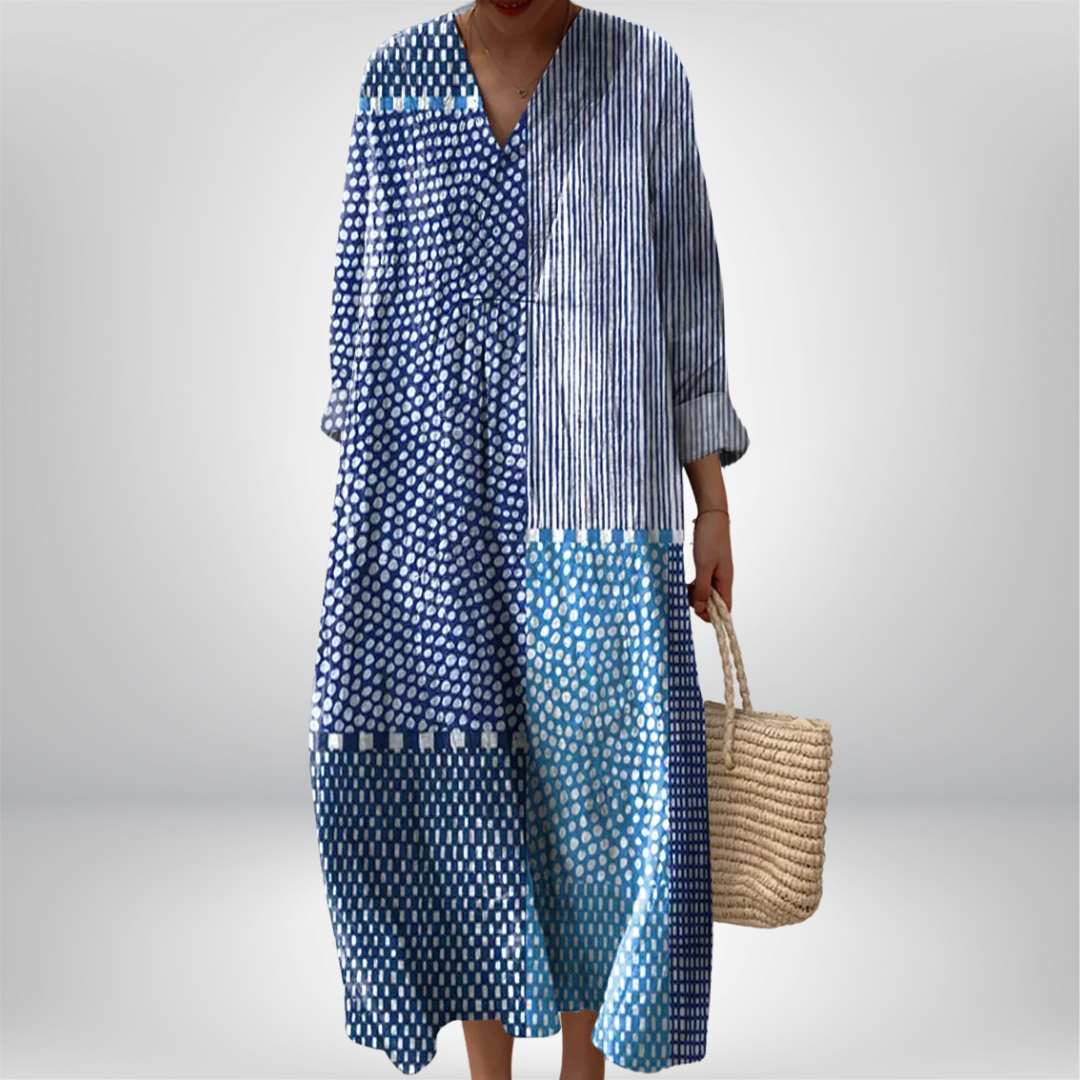 Aneta | Elegante Geometrische Jurk