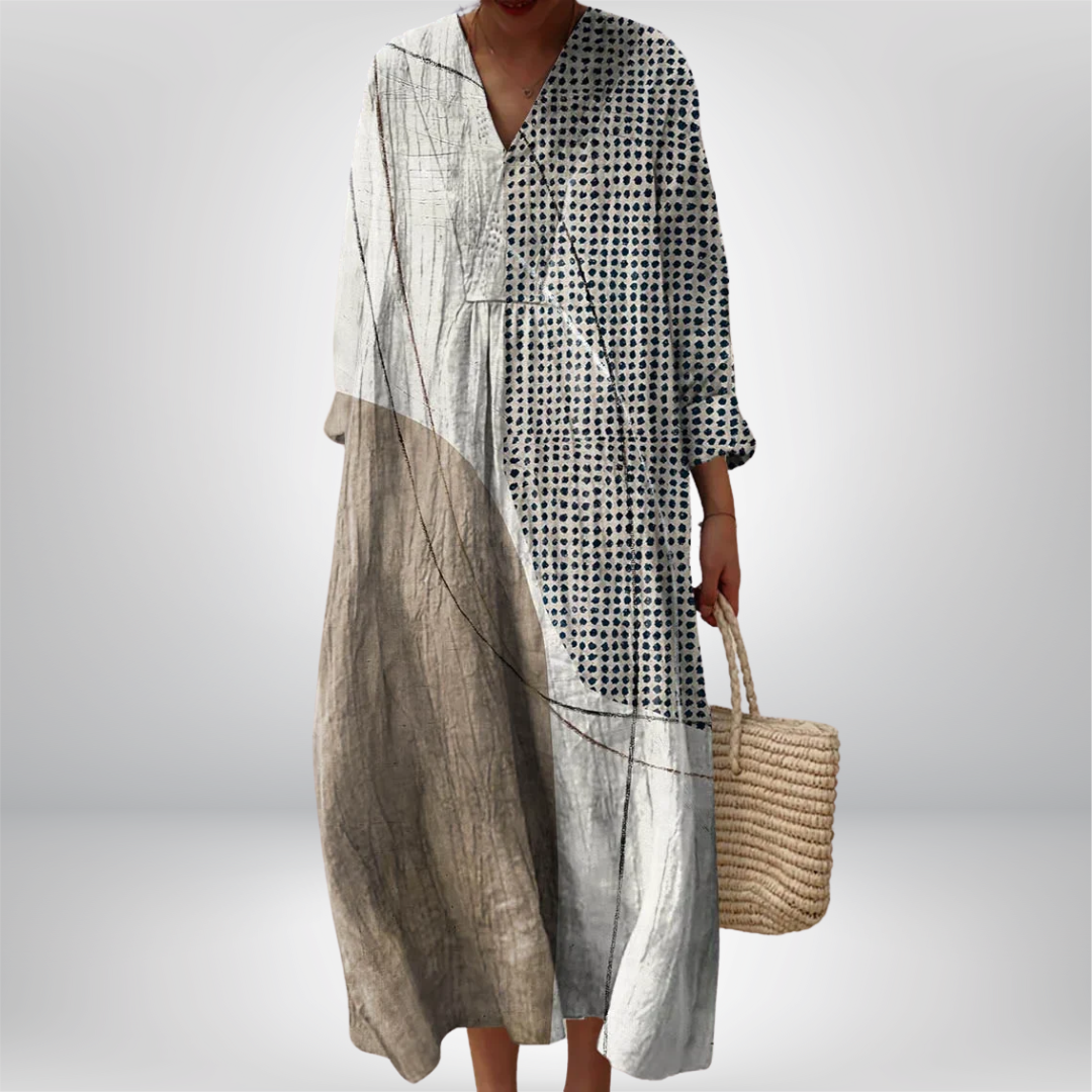 Klaudia | Robe géométrique élégante