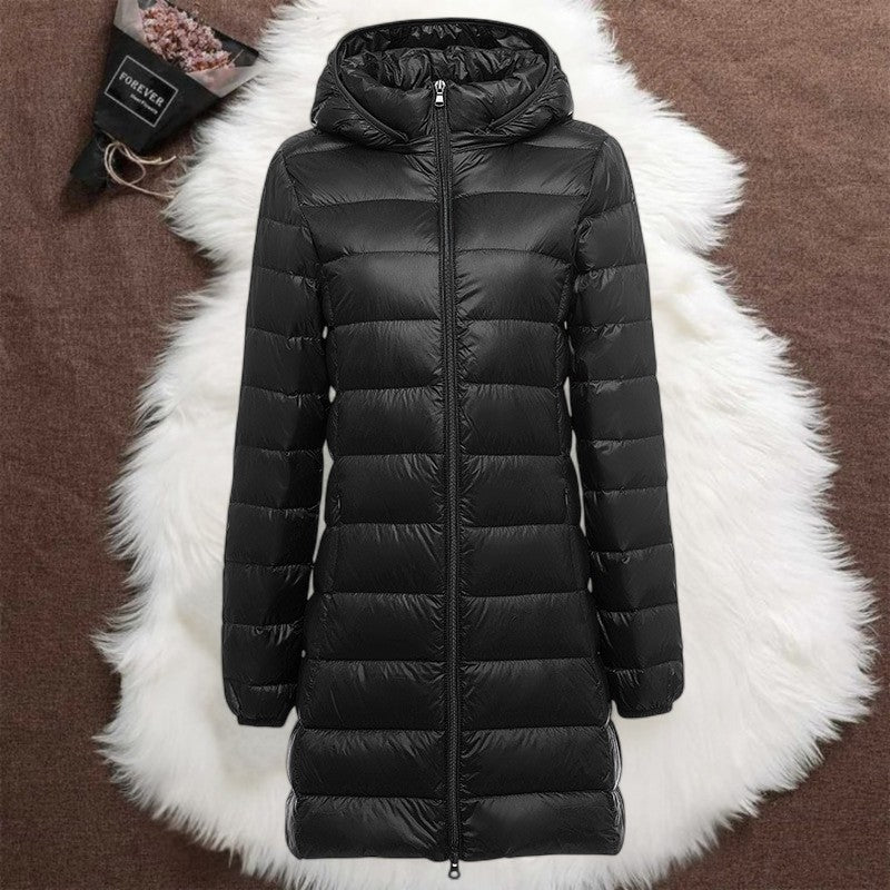 Helsa Lange Donsjack | Zwart