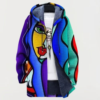 Lena | Kleurrijke Kunst Hoodie