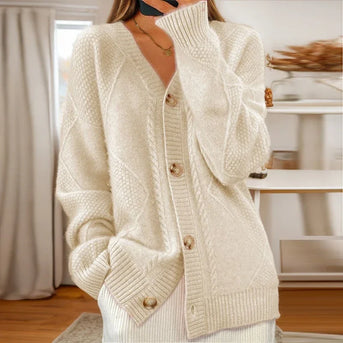 Éloise | Cardigan met kabelpatroon