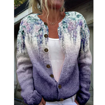 Agaath | Elegante cardigan met print