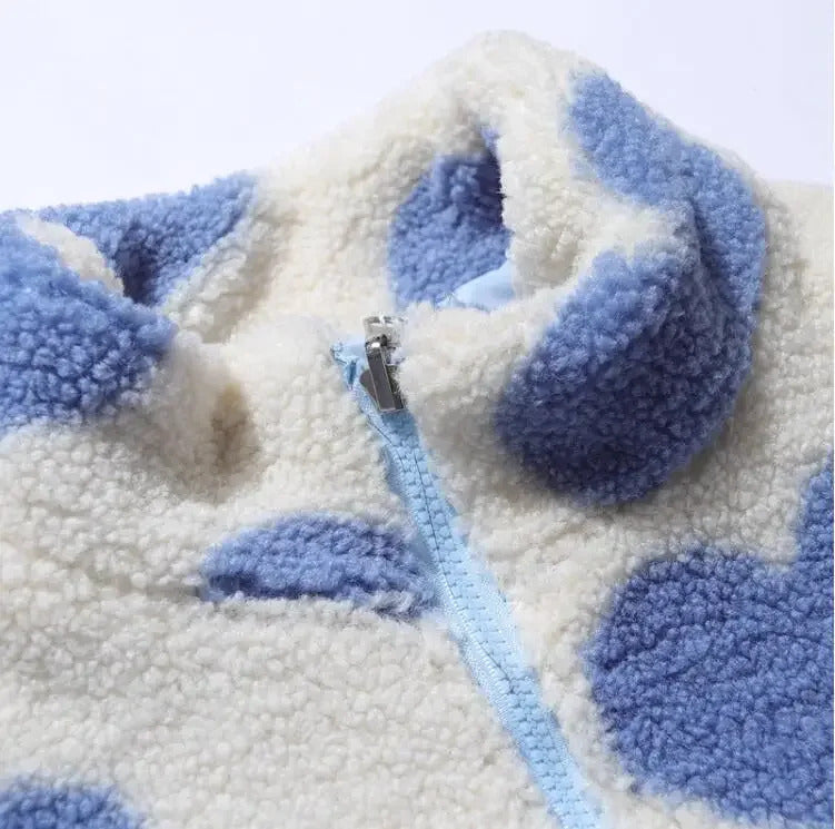 Amelia – Dubbelzijdige Jas met Hartmotief