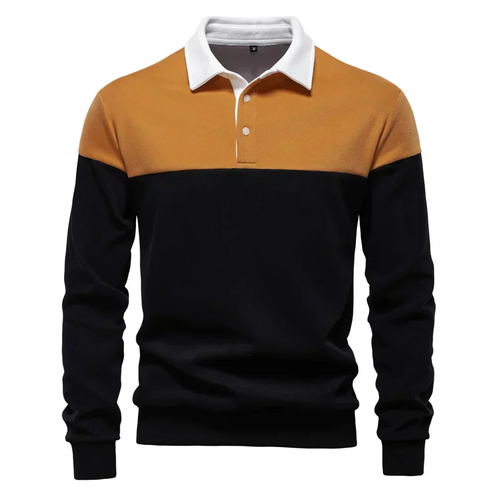 Sébastien™ | Bicolor Polo met Contrast