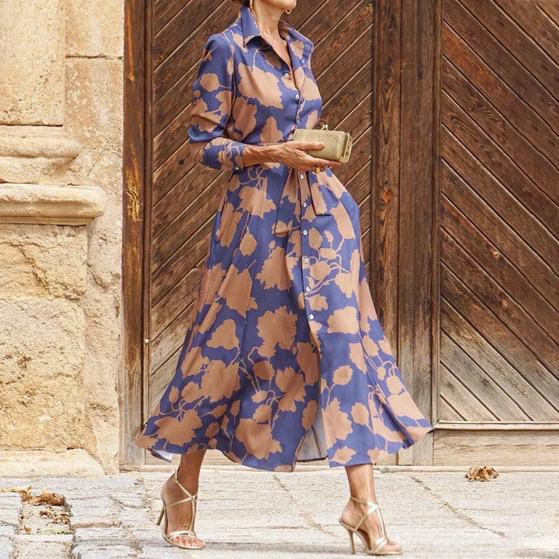 Élise | Elegante jurk met lange mouwen