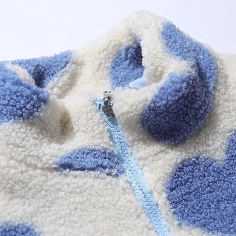 Amelia – Dubbelzijdige Jas met Hartmotief