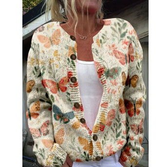 Betty | Elegante cardigan met print