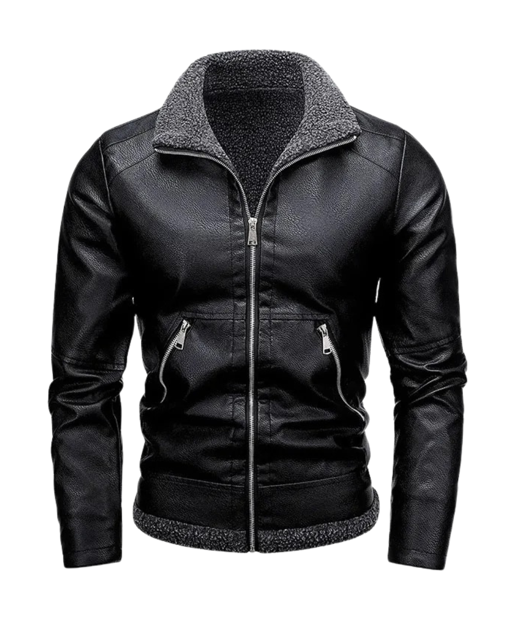 Stanor – Casual Leren Fleece Jacket