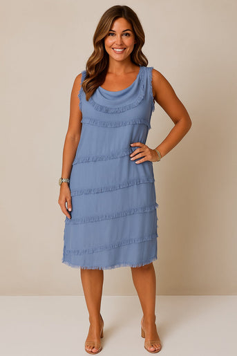 Lena™ | Losse Mouwloze Jurk