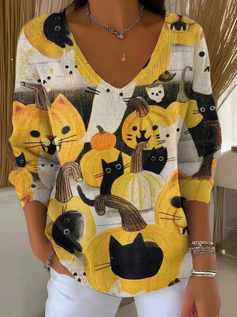 Melavie – Dames premium zachte trui met V-hals