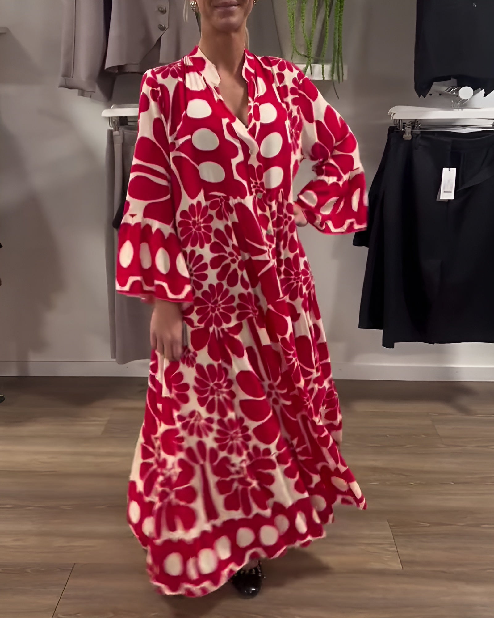 Marielle | Elegante Maxi Jurk met Bloemen