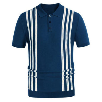 Savrani™ | Polo shirt met strepen.