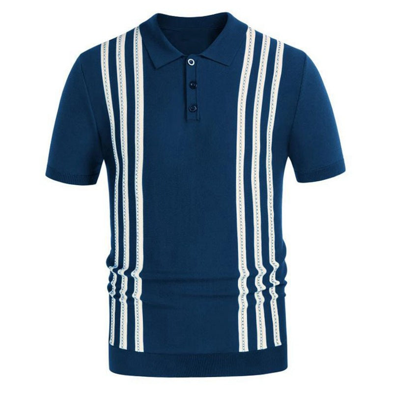 Savrani™ | Polo shirt met strepen.