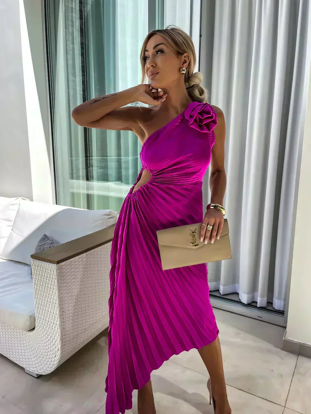 Lizbeth - Jurk met Bloemenbandjes