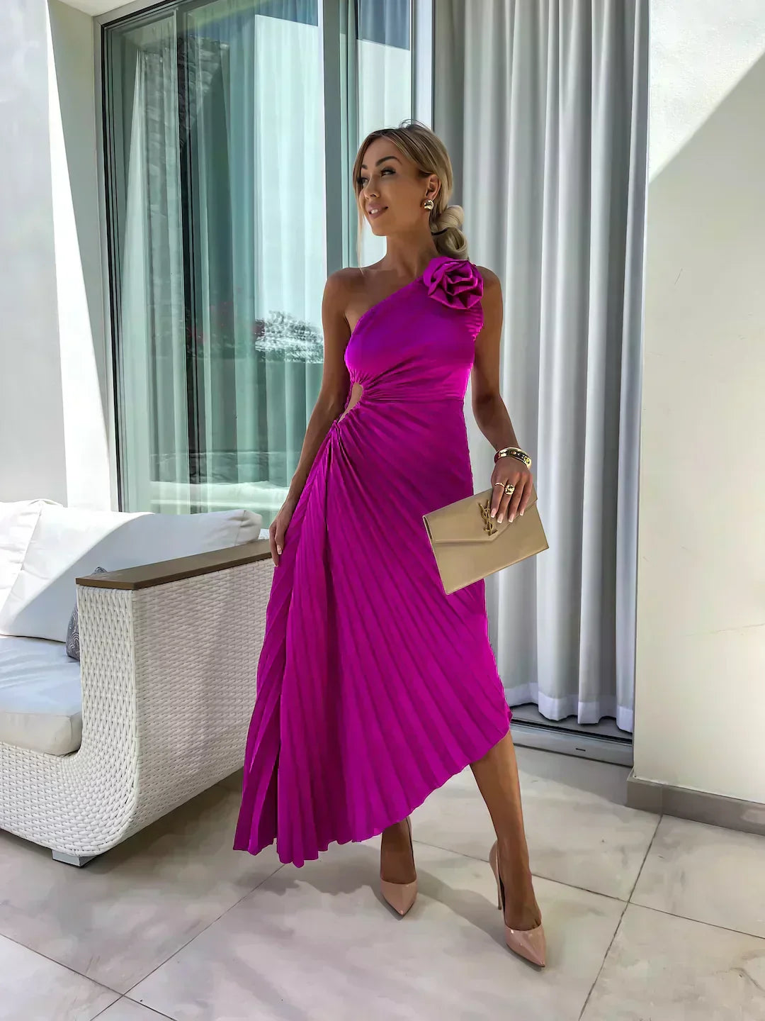 Lizbeth - Jurk met Bloemenbandjes