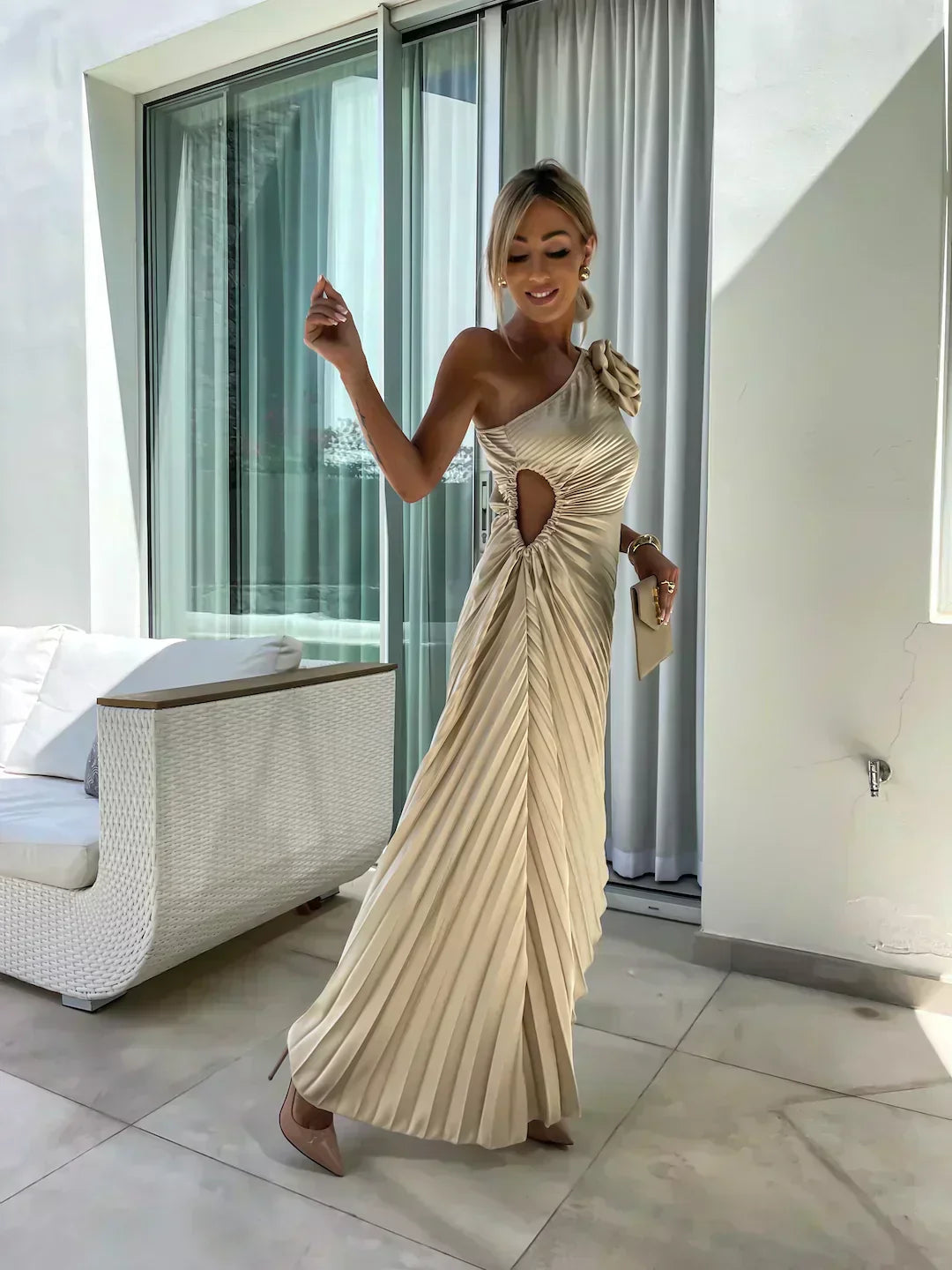 Lizbeth - Jurk met Bloemenbandjes