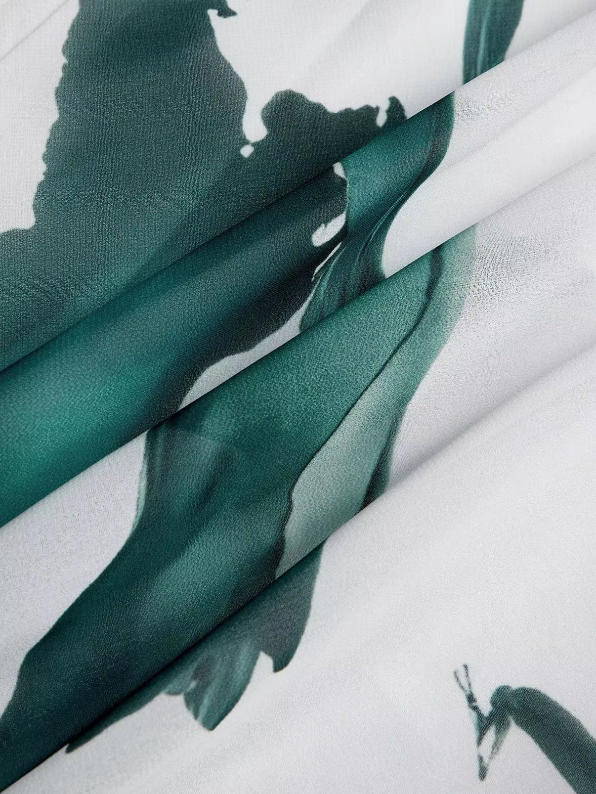 Alina | Lange Jurk met Aquarel Effect