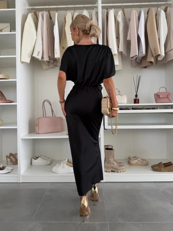 Fina™ | Lange Satijnen Jurk