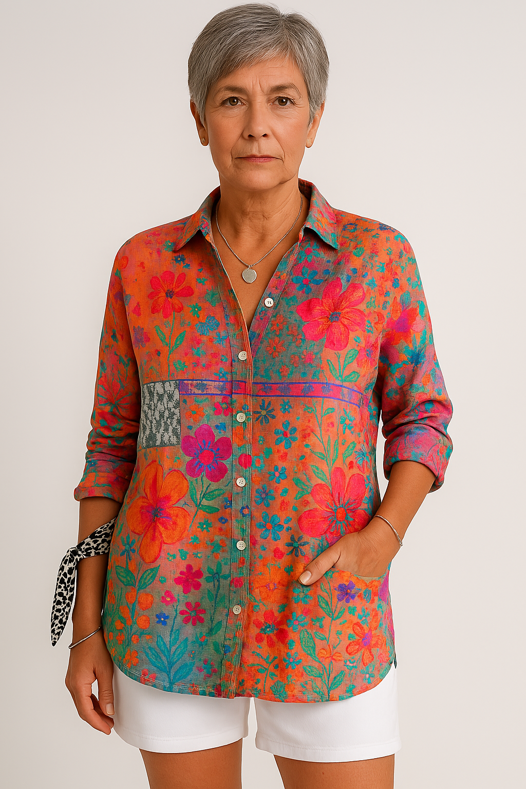Jasmin | Boho Patchwork Blouse