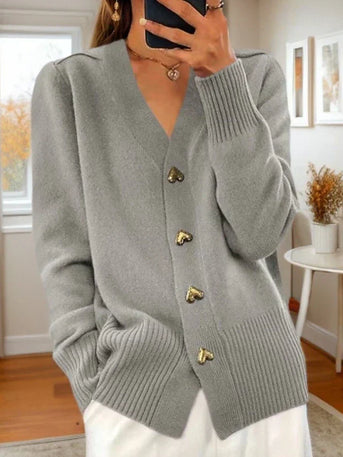 Adele | Elegante Cardigan met Hartvormige Knopen